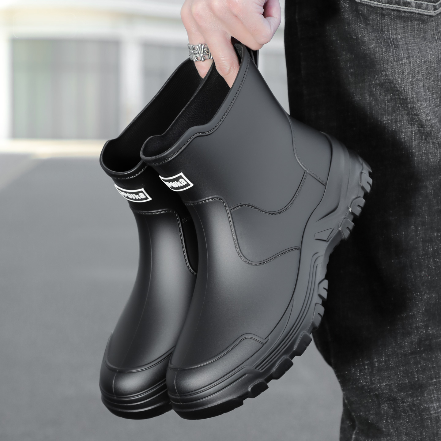 Fishing Equipment Kids - Fashionable new style men's mid-calf rain