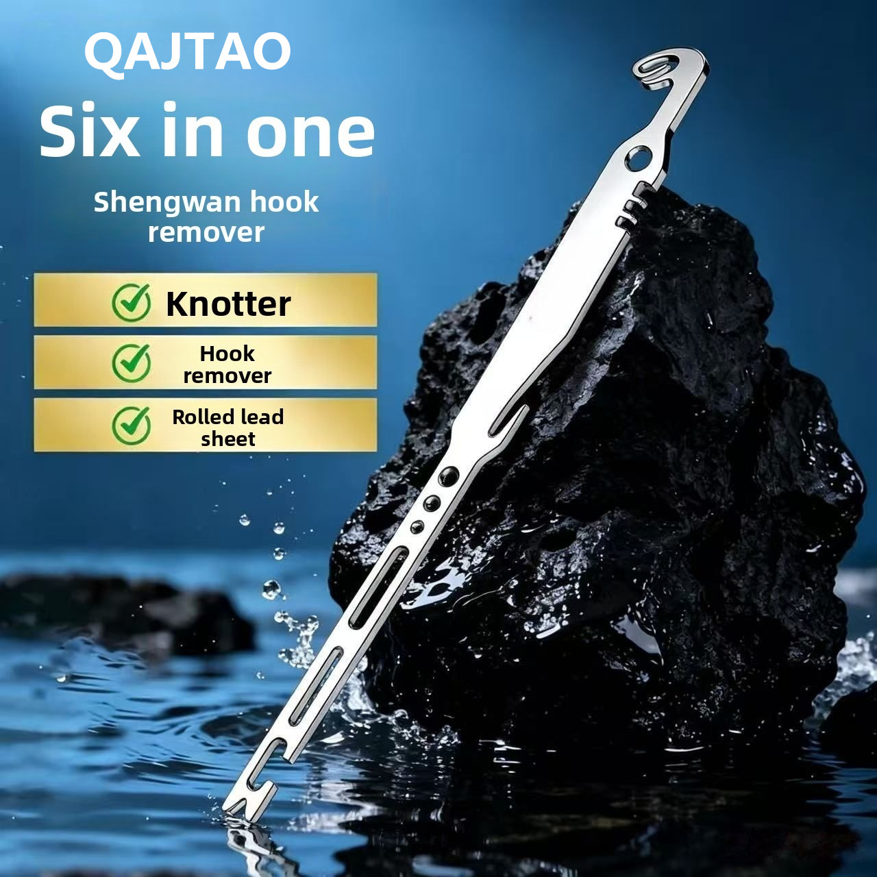 Fishing Equipment Target - QAJTAO 4 Pieces 6-in-1 Stainless Steel