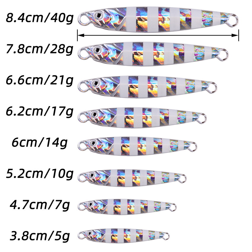 10pcs Metal Jig 7g 10g 14g 17g - огляд і ціна Jig Head Lure