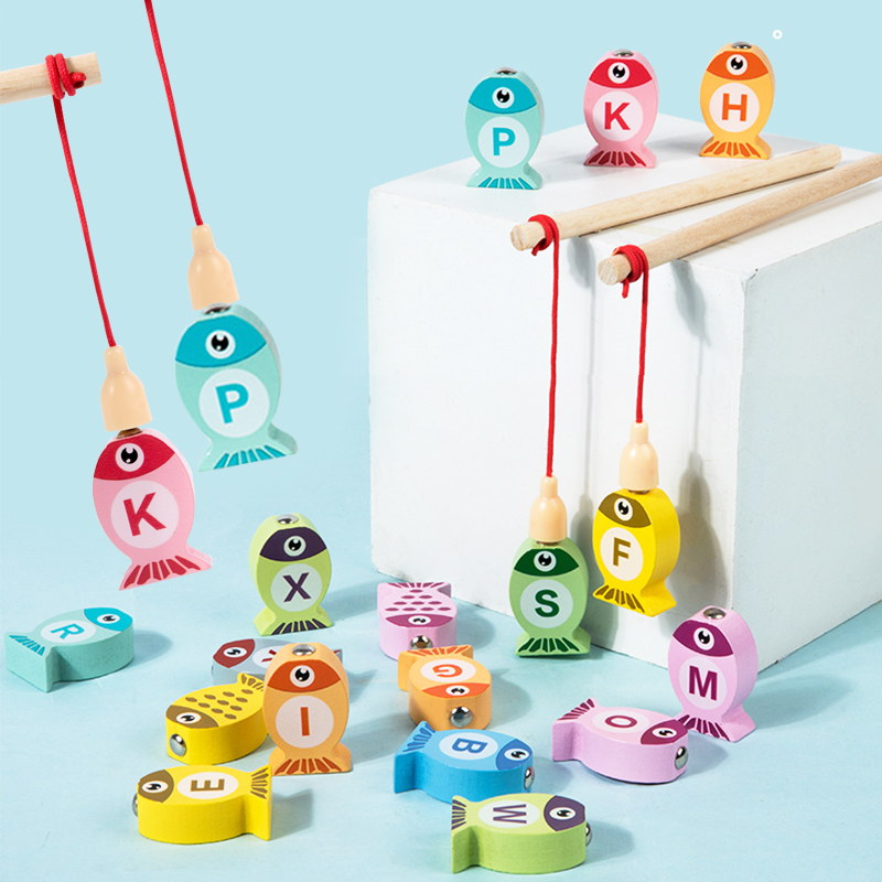 Kids Wooden Fishing Game Toys  - огляд і ціна Fishing Equipment Kids