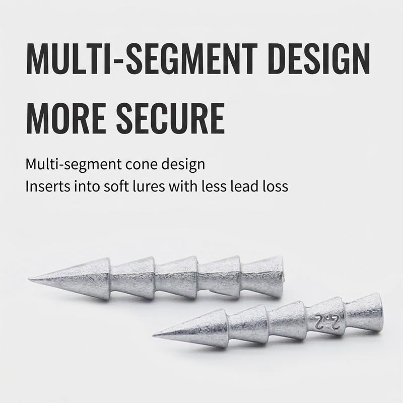 Lead-Free Alloy Nail Sinkers f - огляд і ціна Bass Fishing Lure