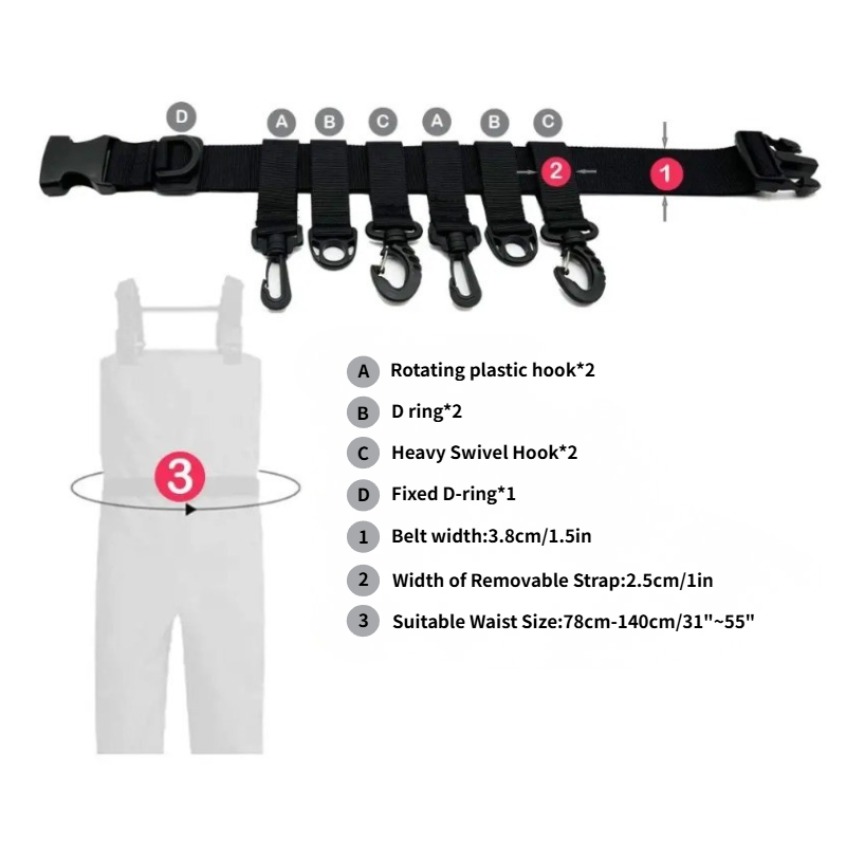 1Pcs Adjustable Wading Belts F - огляд і ціна Fishing Equipment And Accessories