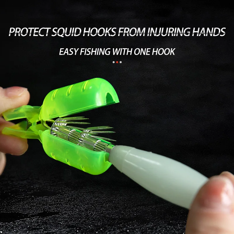 10Pcs/Lot Squid Jig Hook Cover - огляд і ціна Fishing Equipment And Accessories