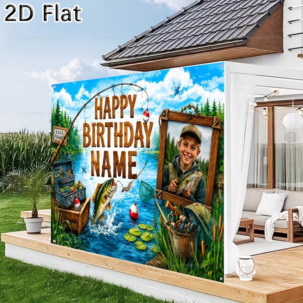 Custom Name Photo fishing-them - огляд і ціна Fishing Equipment Kids