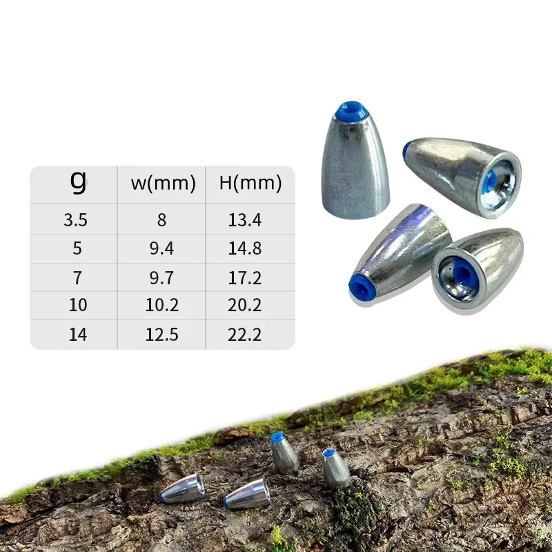 40pcs Alloy Bullet Fishing Sin - огляд і ціна Bass Fishing Lure