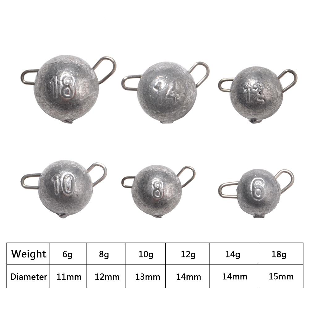 FTK 5pcs Supercontinent Sinker - огляд і ціна Jig Head Lure