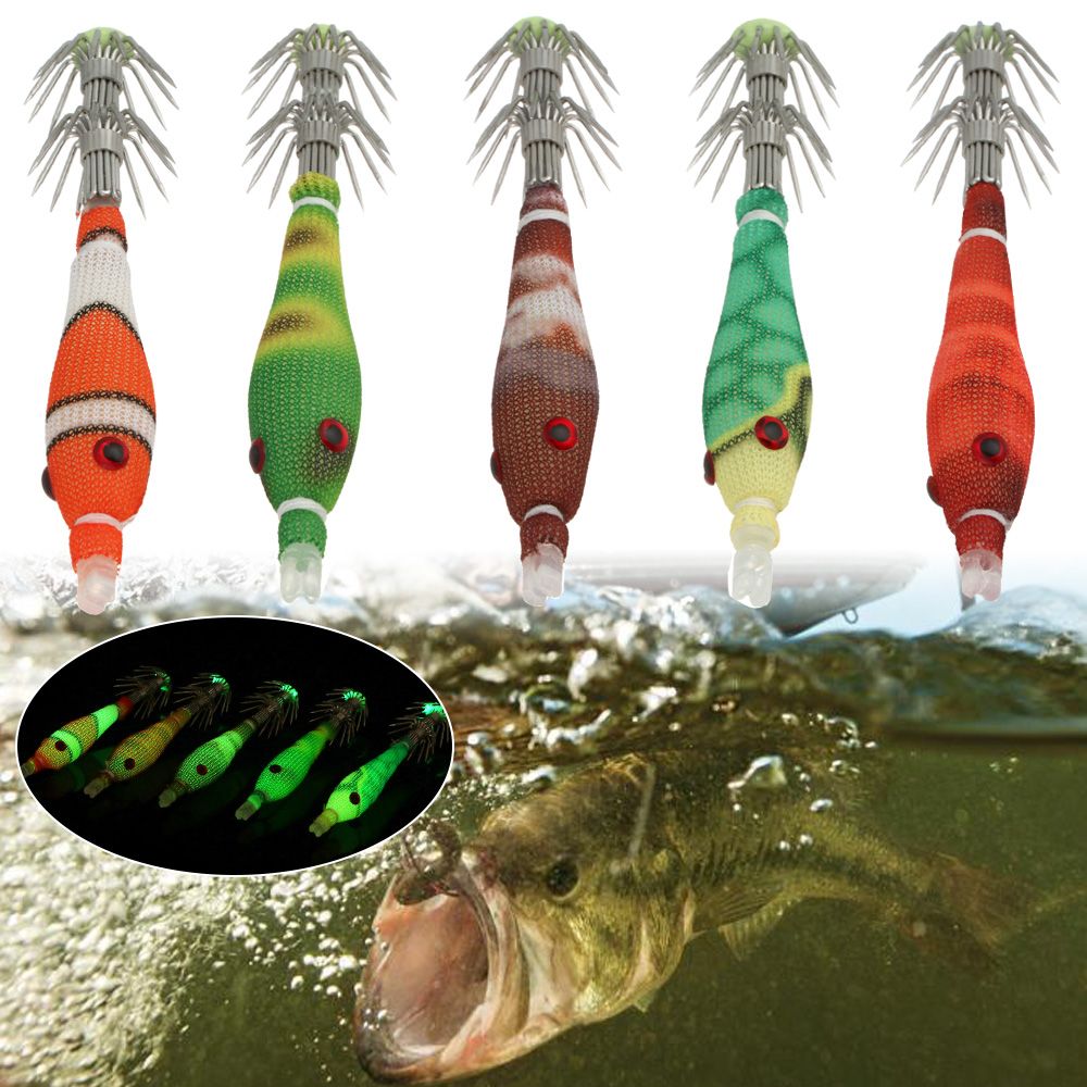 5pcs 60mm 3.3g Mini Squid Tata - огляд і ціна Jig Head Lure