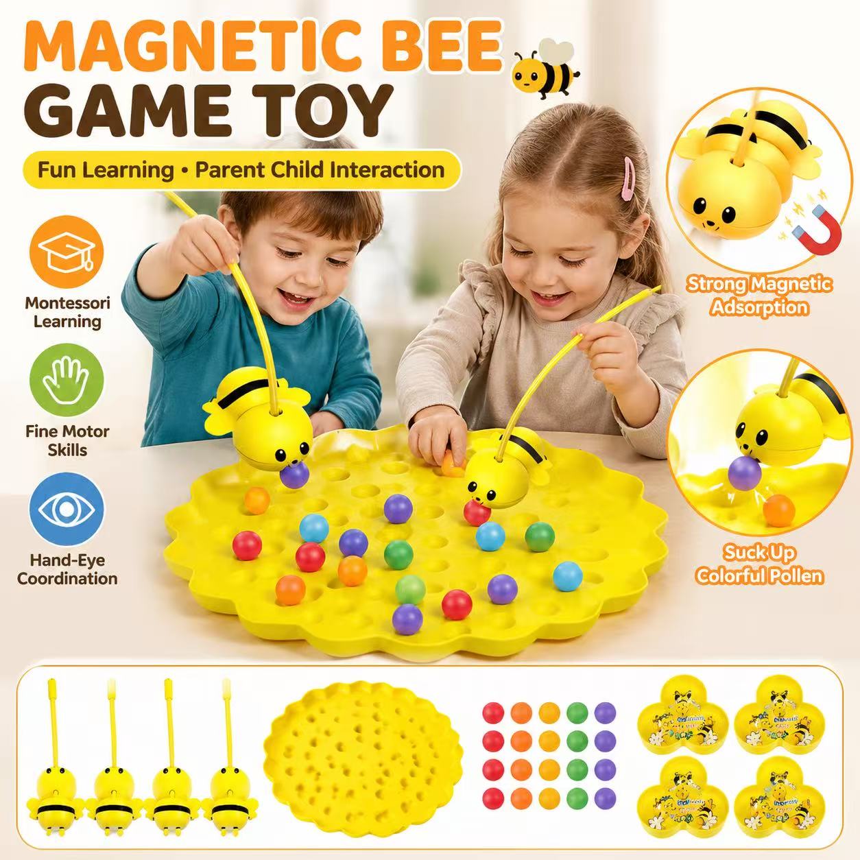 Cute Bee Honey Collecting Magn - огляд і ціна Fishing Equipment Kids