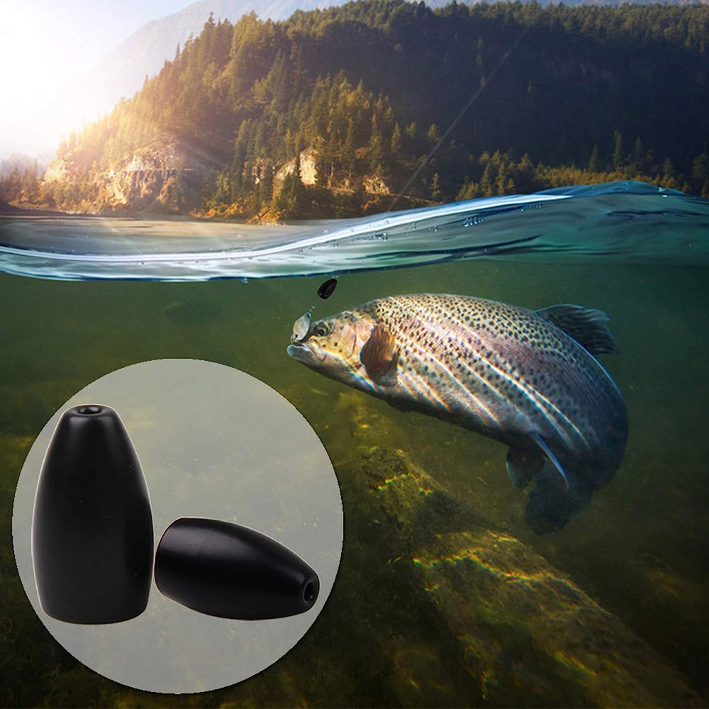Tungsten Steel Fishing Weights - огляд і ціна Bass Fishing Lure